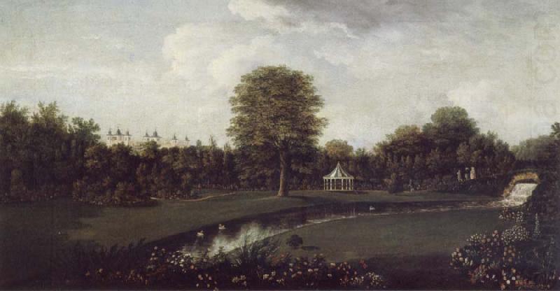 William Tomkins The Elysian Fields at Audley End,Essex,from the Tea House Bridge china oil painting image
